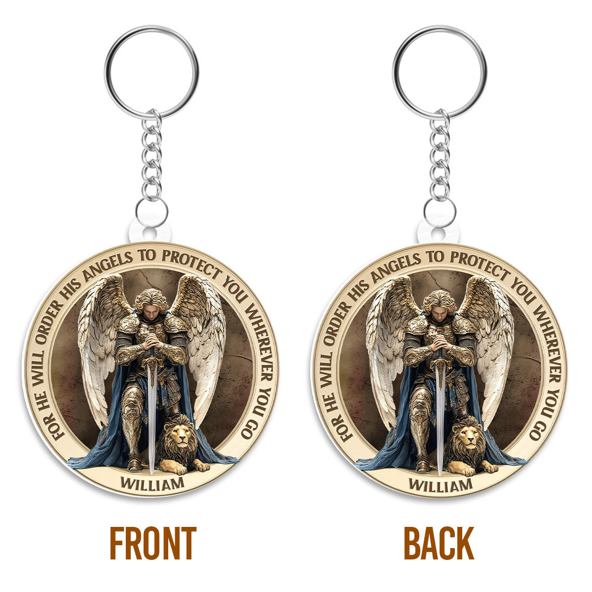 Protect You Wherever You Go - Personalized Acrylic Keychain