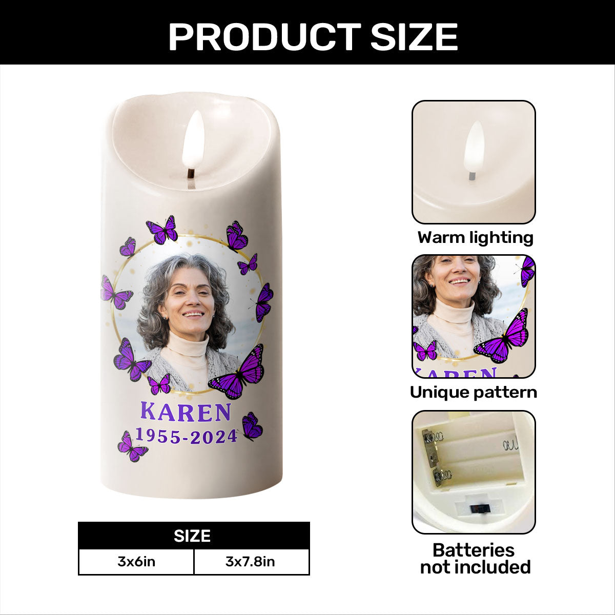 You Continue To Light Up The World - Personalized Flameless LED Candle