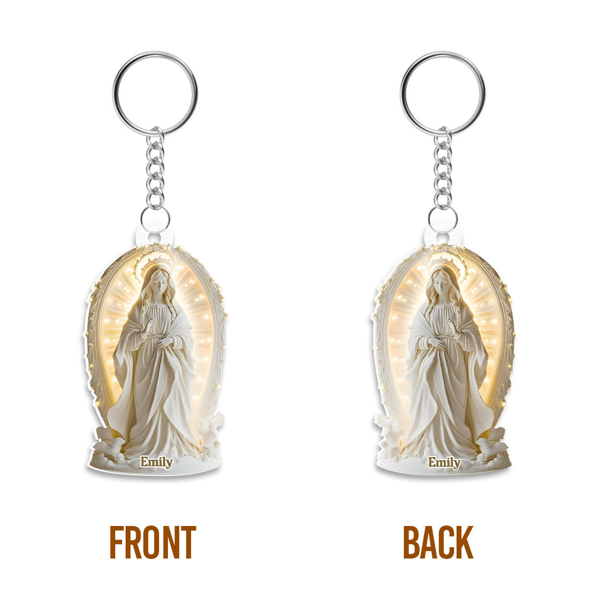 Hail Mary Guardian - Personalized Acrylic Keychain