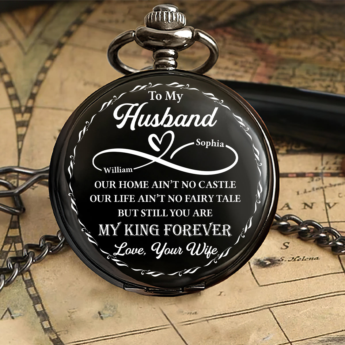 I Was Yours Since The Moment I Saw You - Personalized Pocket Watch