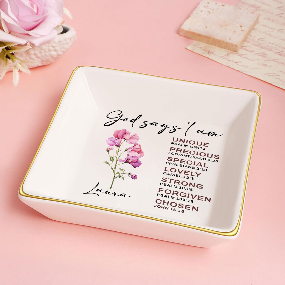 God Says I Am - Personalized Jewelry Dish FCJDNUHA1870L