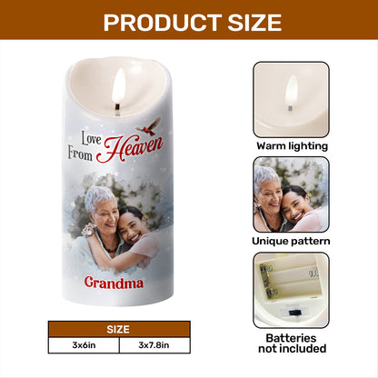 Love From Heaven - Personalized Flameless LED Candle