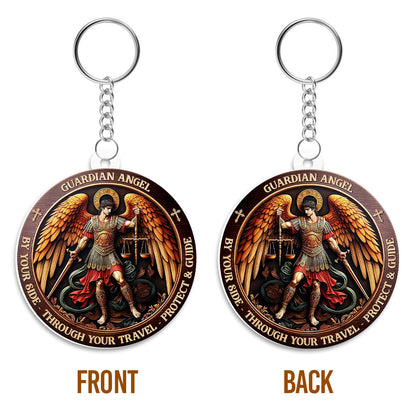 Guardian Angels By Your Side - Personalized Acrylic Keychain