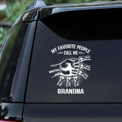 My Favorite People Call Me Grandpa - Personalized Sticker