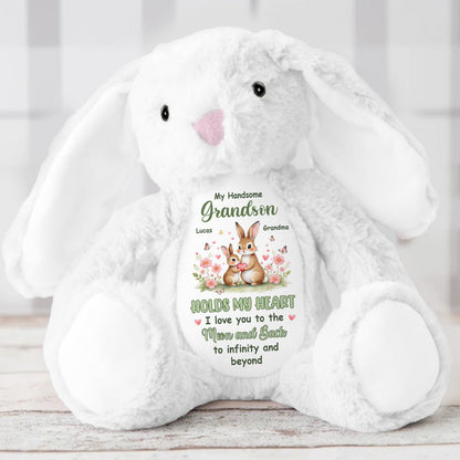 To My Grandkid - Personalized Stuffed Bunny