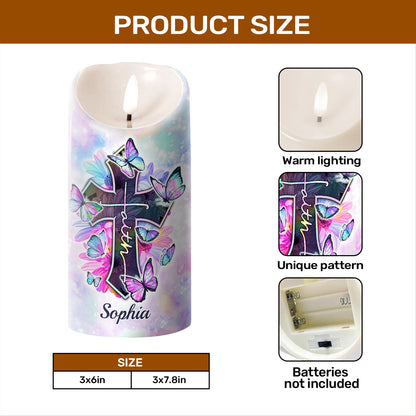 I Can Do All Things Through Christ - Personalized Flameless LED Candle