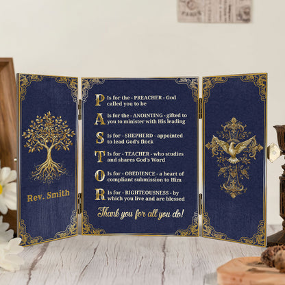 Guided By Anointing - Personalized Wooden Diptych