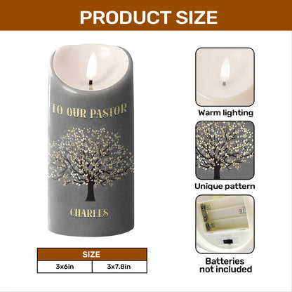 To Our Pastor - Personalized Flameless LED Candle