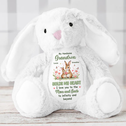 To My Grandkid - Personalized Stuffed Bunny