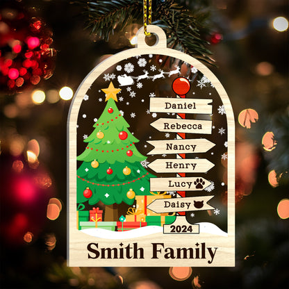 Family 2024 - Personalized 1-Side Acrylic Ornament FCACOLETN2213TA