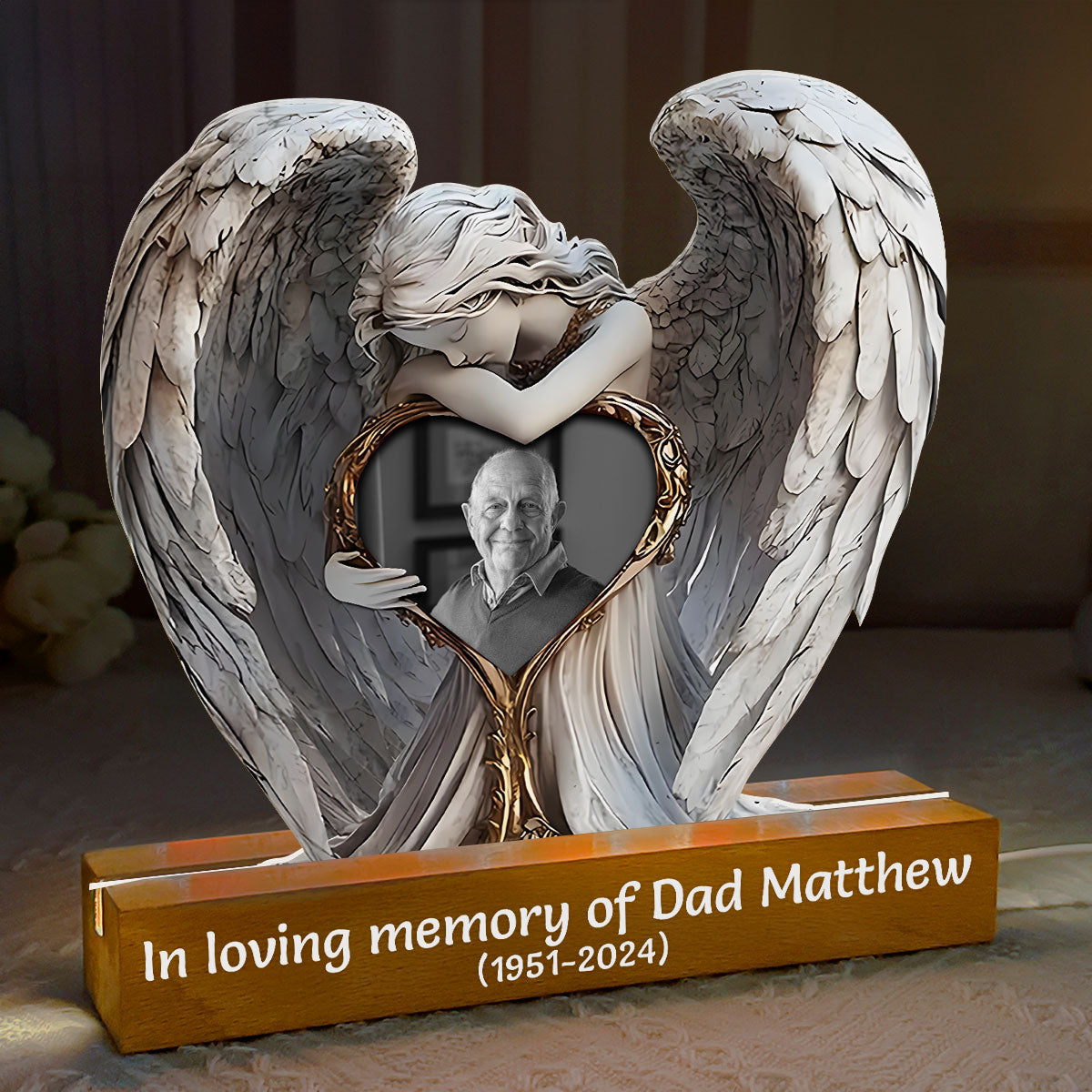 In Loving Memory - Personalized Acrylic Plaque Night Light