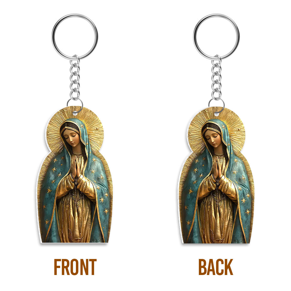 Vintage Style Virgin Mary - Acrylic Keychain