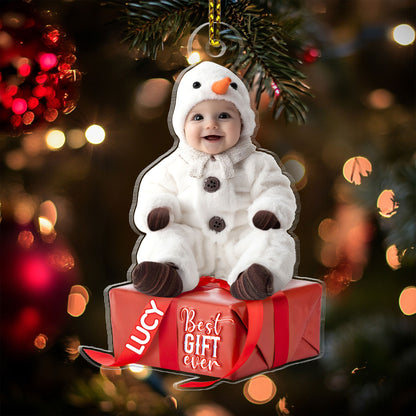 Best Gift Ever Cute Baby First Christmas - Personalized 1-Side Acrylic Ornament FCACOLEHA2268TA