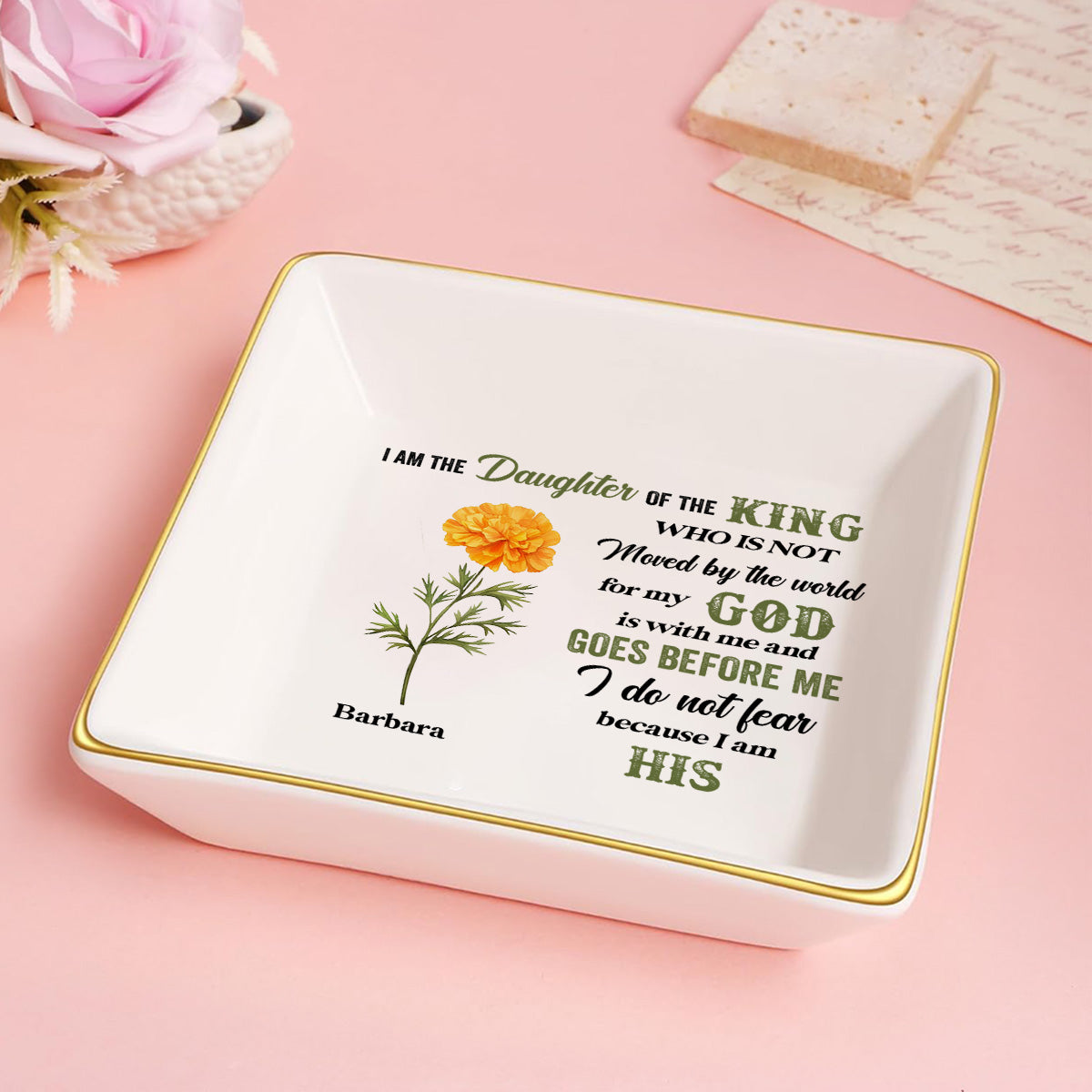 I'm The Daughter Of The King - Personalized Jewelry Dish FCJDLETN2334TA