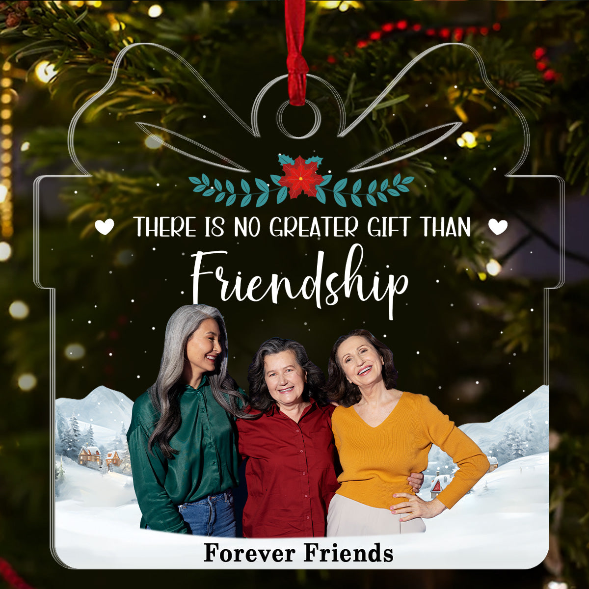 Greatest Christmas Gift Family, Bestie, Coworker - Personalized 1-Side Acrylic Ornament FCACOLETN2822M