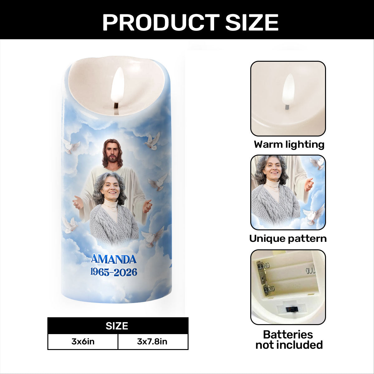 God Saw You Getting Tired - Personalized Flameless LED Candle
