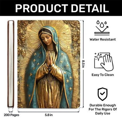 Virgin Mary - Leather Cover Notebook