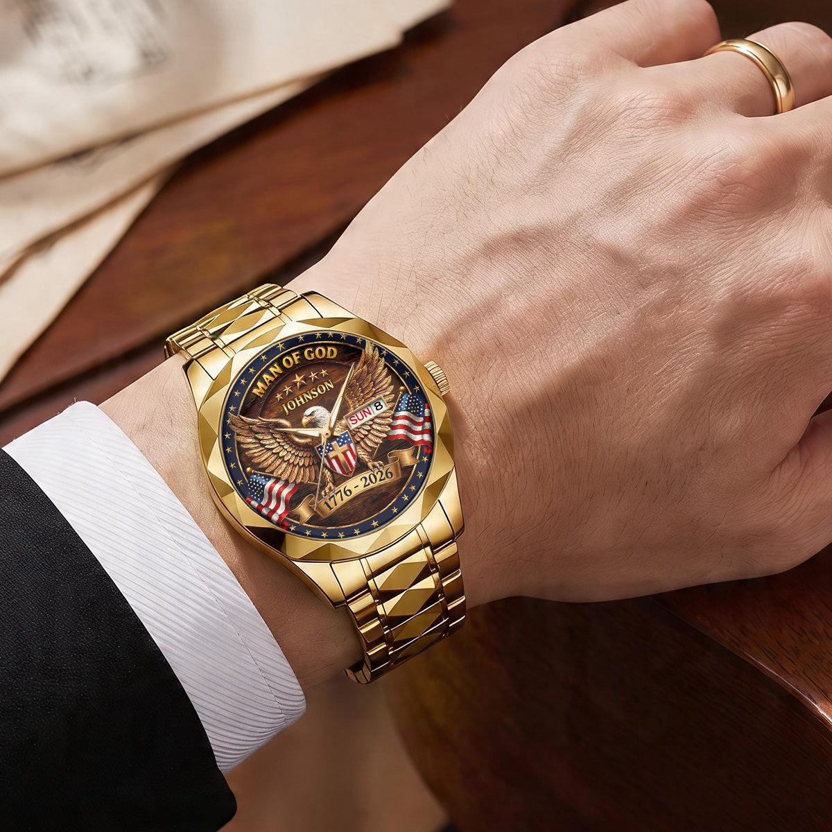 Man Of God - Personalized Men's Wrist Watch