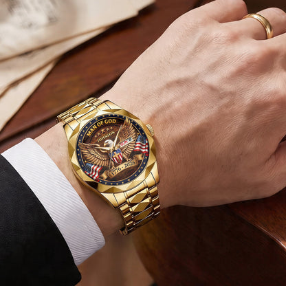 Man Of God - Personalized Men's Wrist Watch