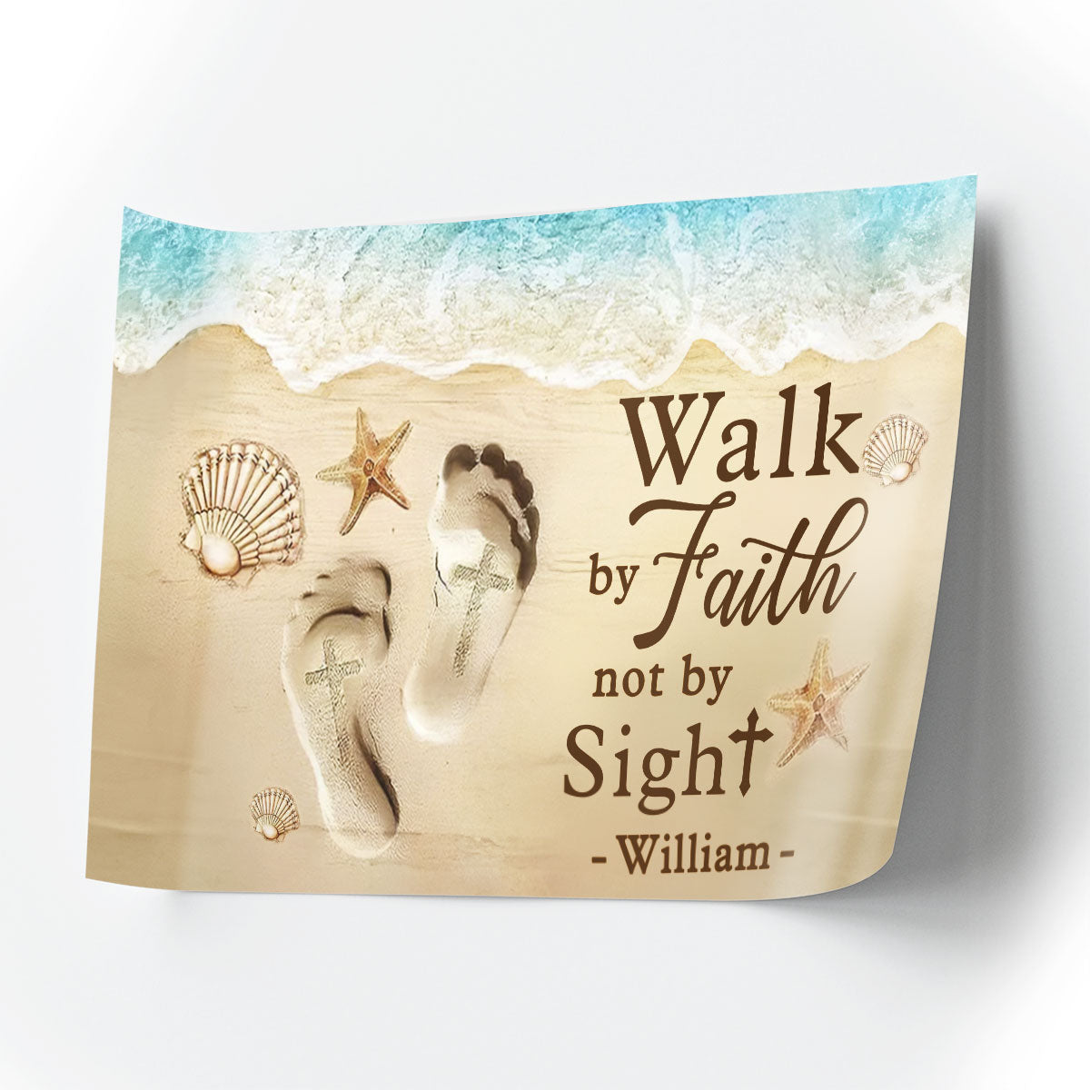 Walk By Faith Not Sight Poster - Personalized Poster