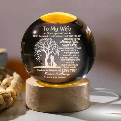 Once Upon A Time - Personalized Crystal Ball Night Light