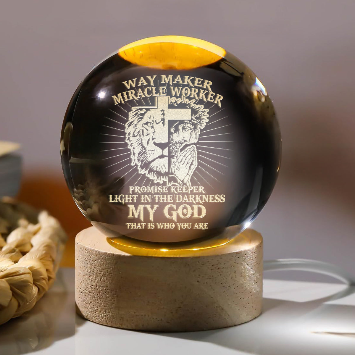 Way Maker - Crystal Ball Night Light