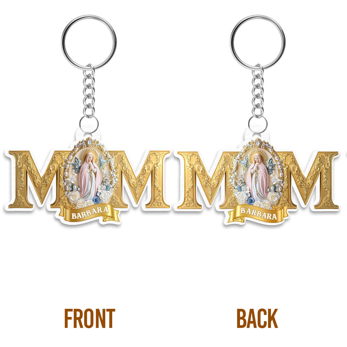 Lady Of Guadalupe Mom - Personalized Acrylic Keychain