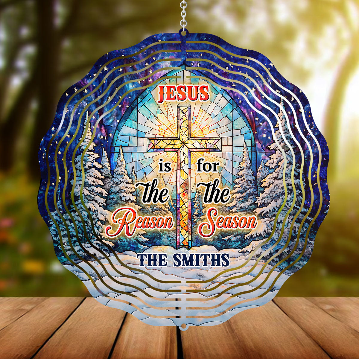 Jesus Is The Reason For The Season - Personalized Wind Spinners FCWISPLEHA2616T