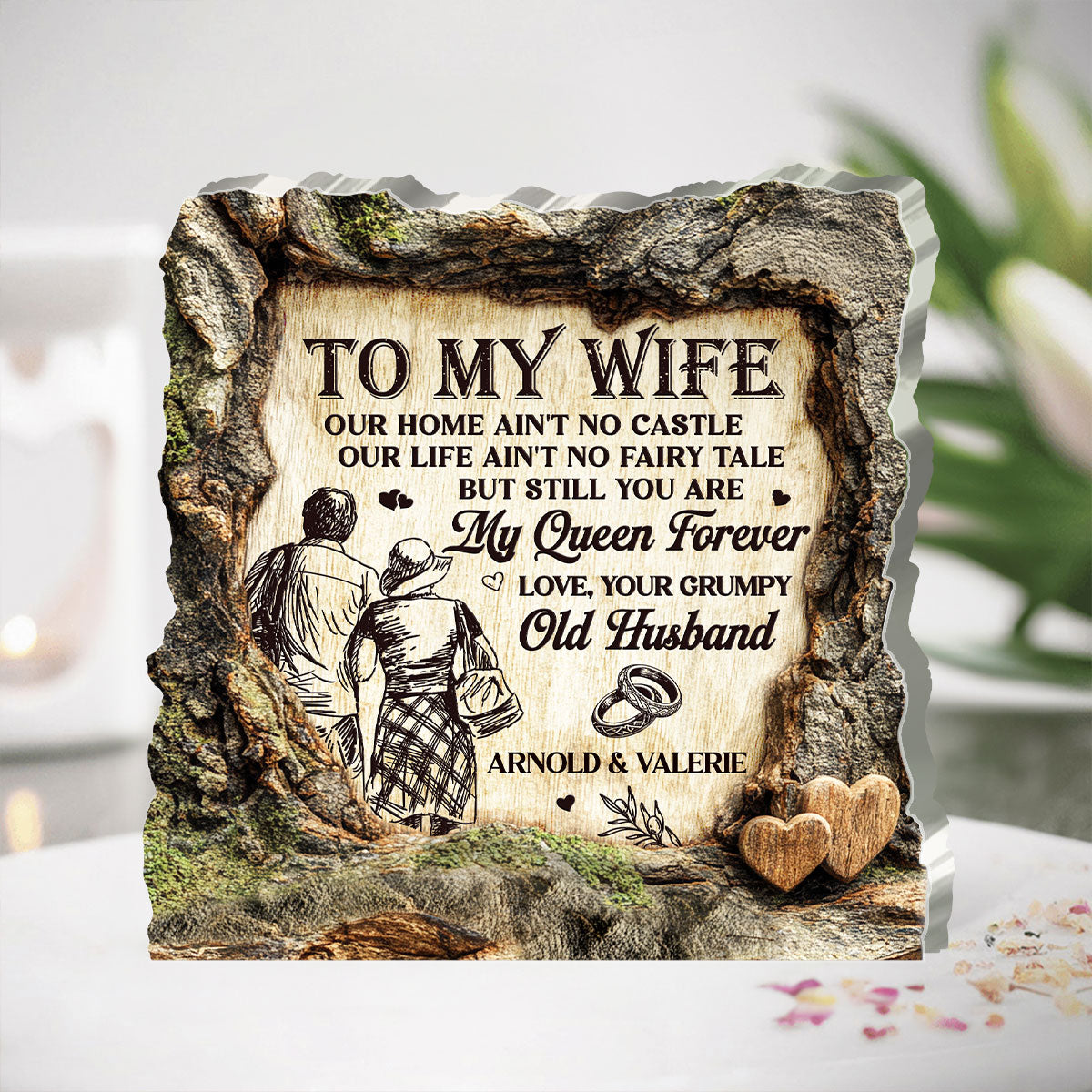 Still My Forever Queen - Personalized Custom Shaped Squared Acrylic Plaque