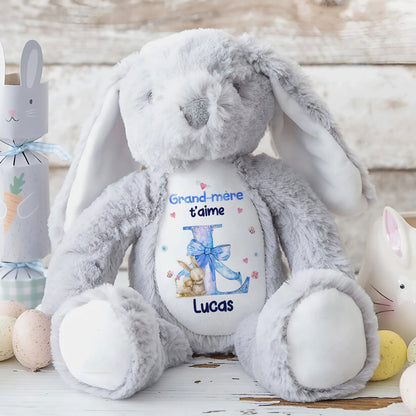 Grand-mère T'aime - Personalized Stuffed Bunny
