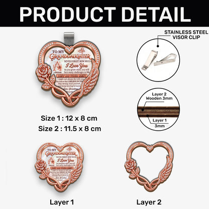 Never Forget How Much I Love You - Personalized Car Visor Clip