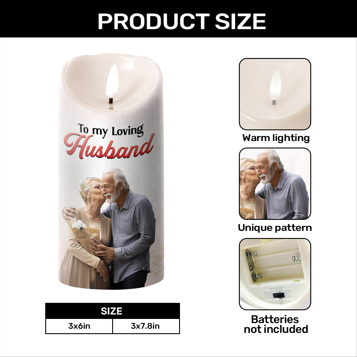 Greatest Blessings From God - Personalized Flameless LED Candle