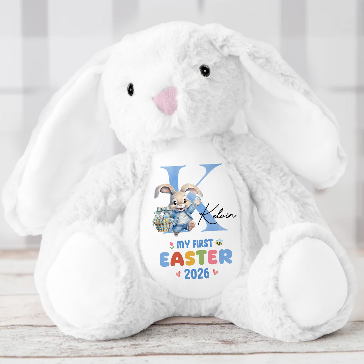 My First Easter - Personalized Stuffed Bunny