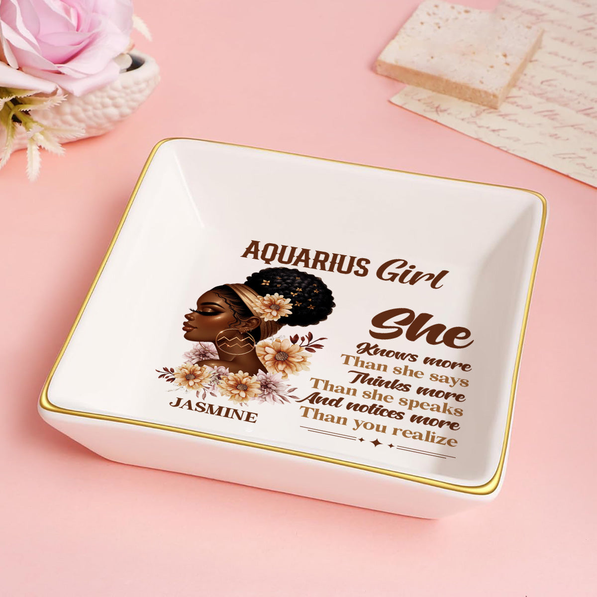 She Knows - Personalized Jewelry Dish FCJDLETN1920TA