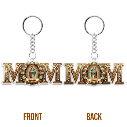 Vintage Virgin Mary Mom - Personalized Acrylic Keychain