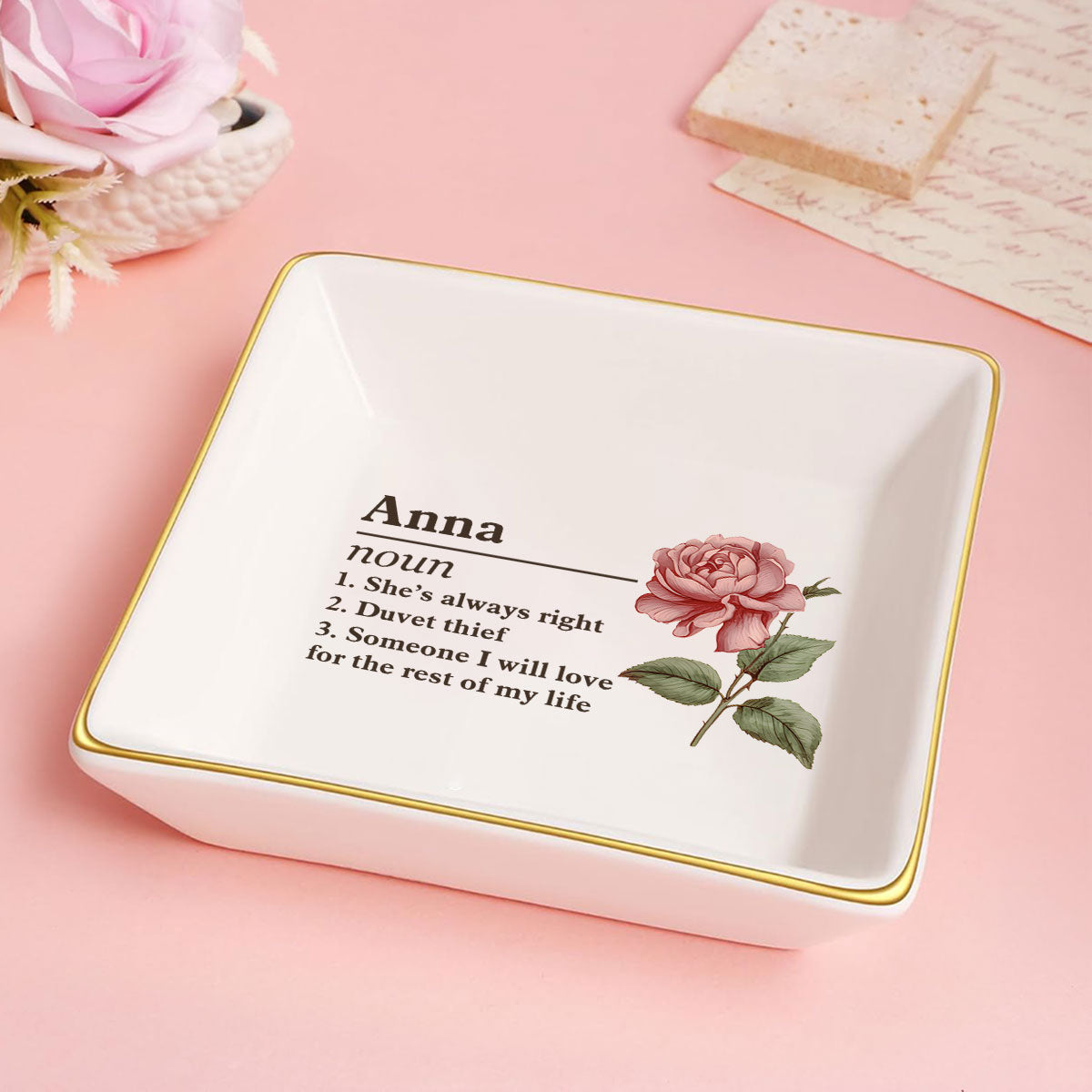 Name Definition - Personalized Jewelry Dish