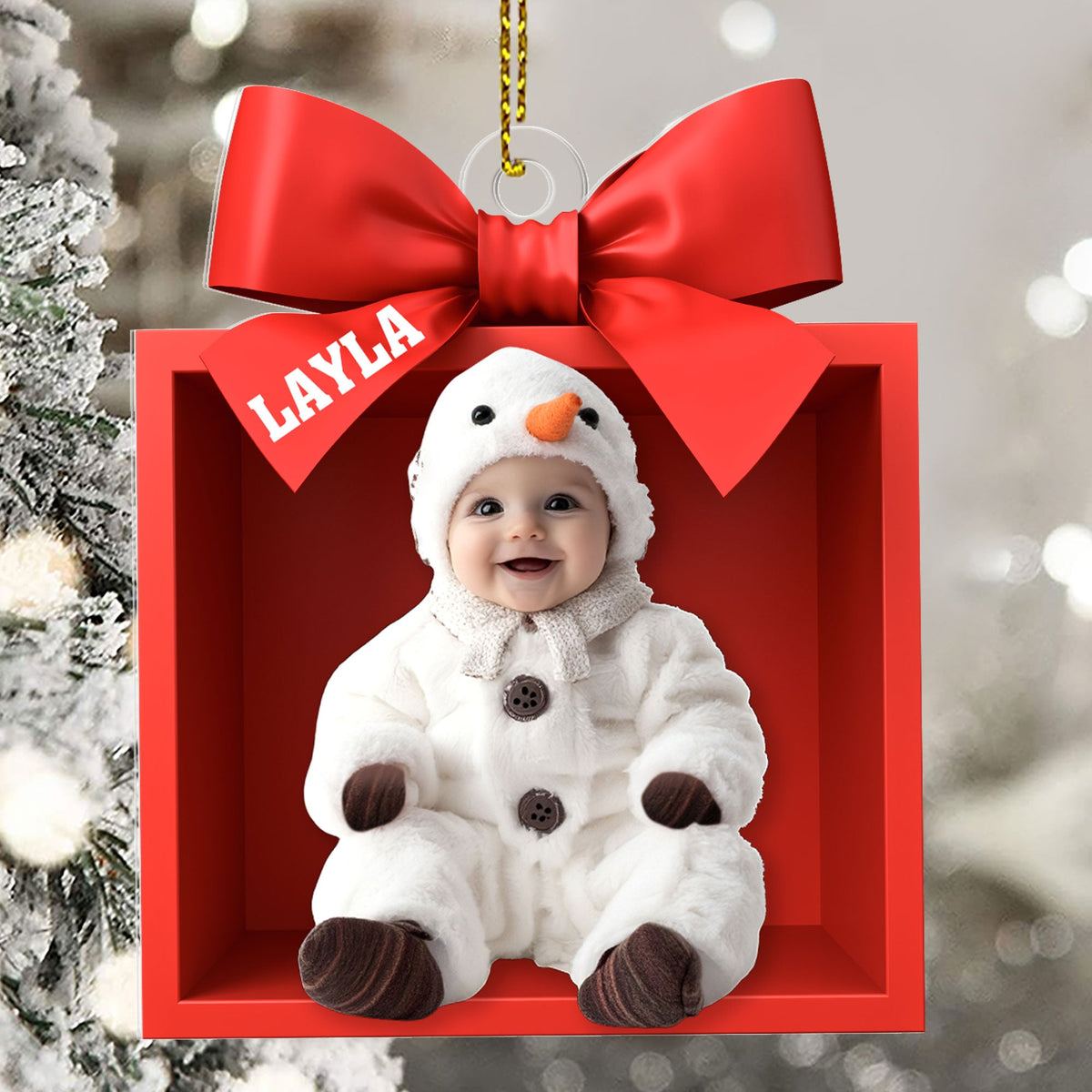 Christmas Baby - Personalized 1-Side Acrylic Ornament