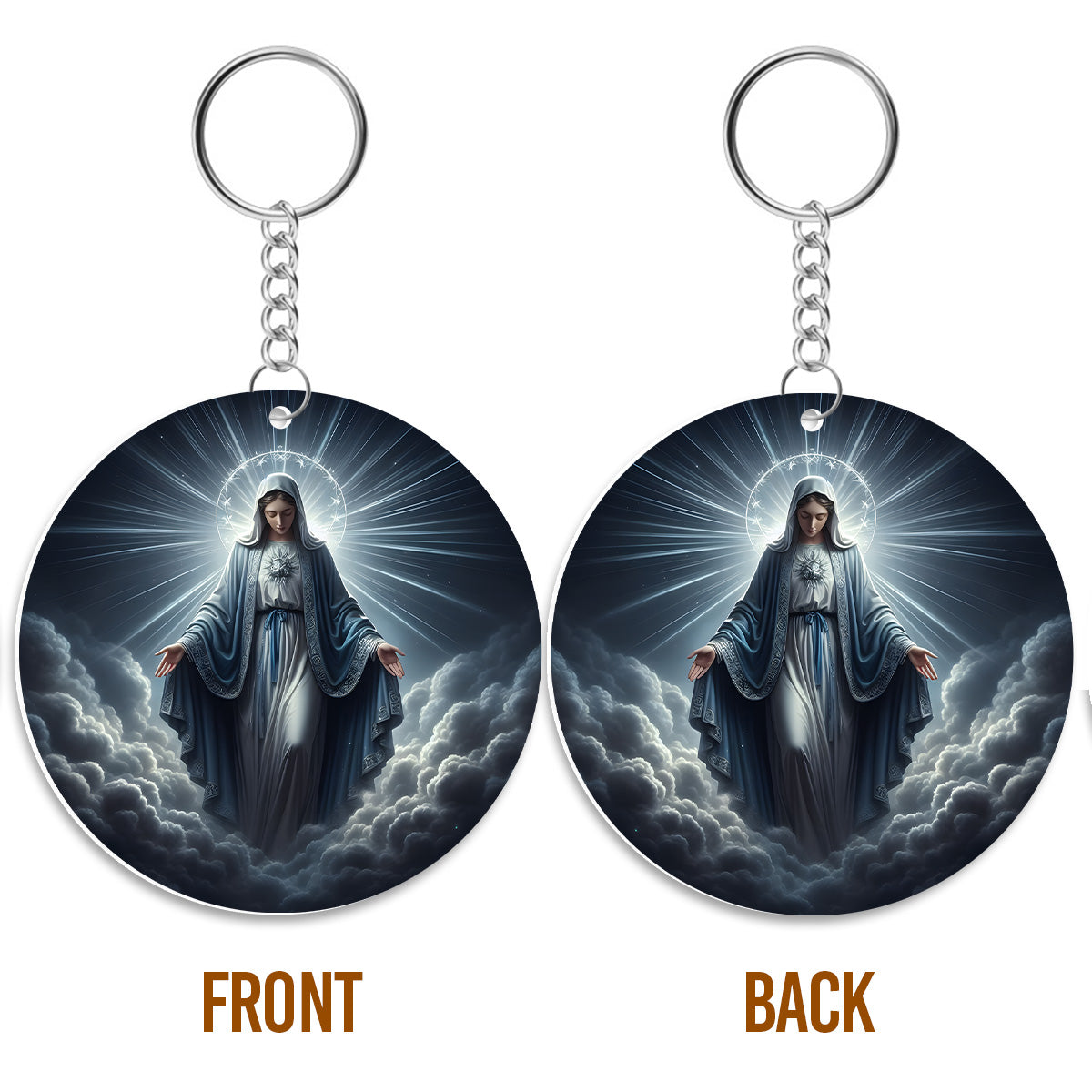 Elegant Virgin Mary - Acrylic Keychain