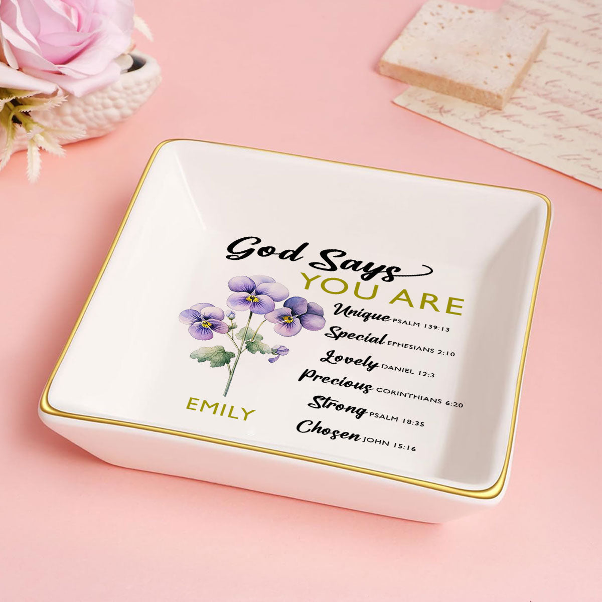 God Says You Are - Personalized Jewelry Dish FCJDLEHA1914TA