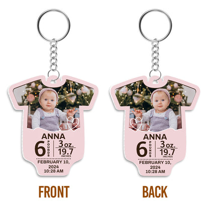 Cute Baby Bodysuit - Personalized Acrylic Keychain