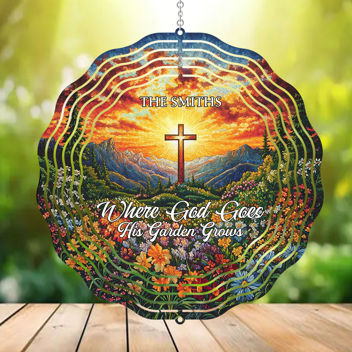 Where God Goes His Garden Grows - Personalized Wind Spinners FCWISPLEPA1769TA