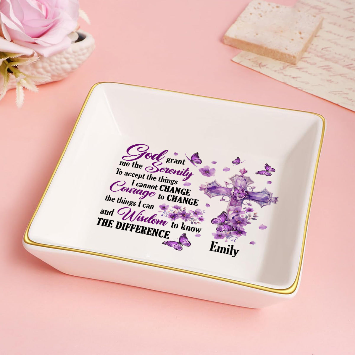 The Serenity Prayer - Personalized Jewelry Dish FCJDLETN2260TA