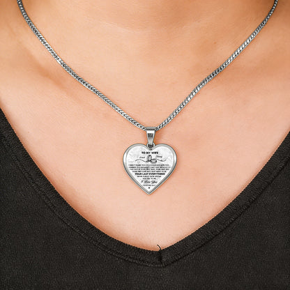 I Married You Because I Can't Live Without You - Personalized Heart Necklace