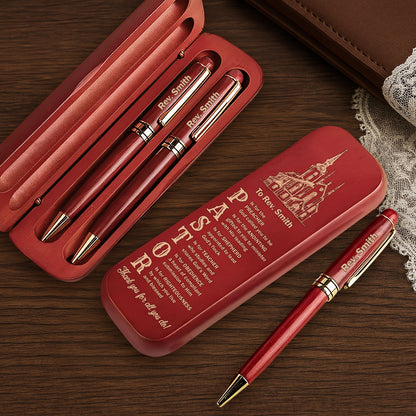 Blessings Of A Shepherd - Personalized Wooden Pen Set