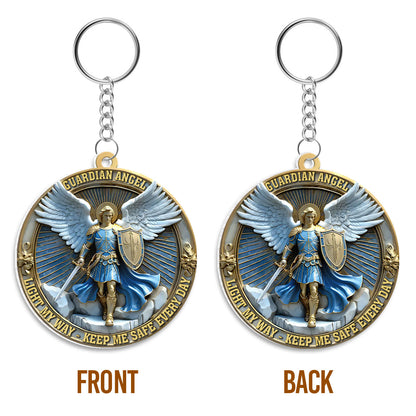 Light My Way Guardian Angel - Acrylic Keychain