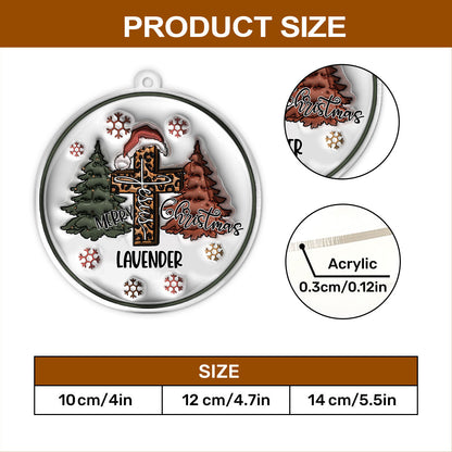 Inflated Jesus Merry Christmas - Personalized 1-Side Acrylic Ornament