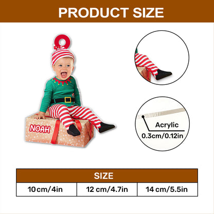 Baby Elf - Personalized 1-Side Acrylic Ornament FCACOLEHA2140L