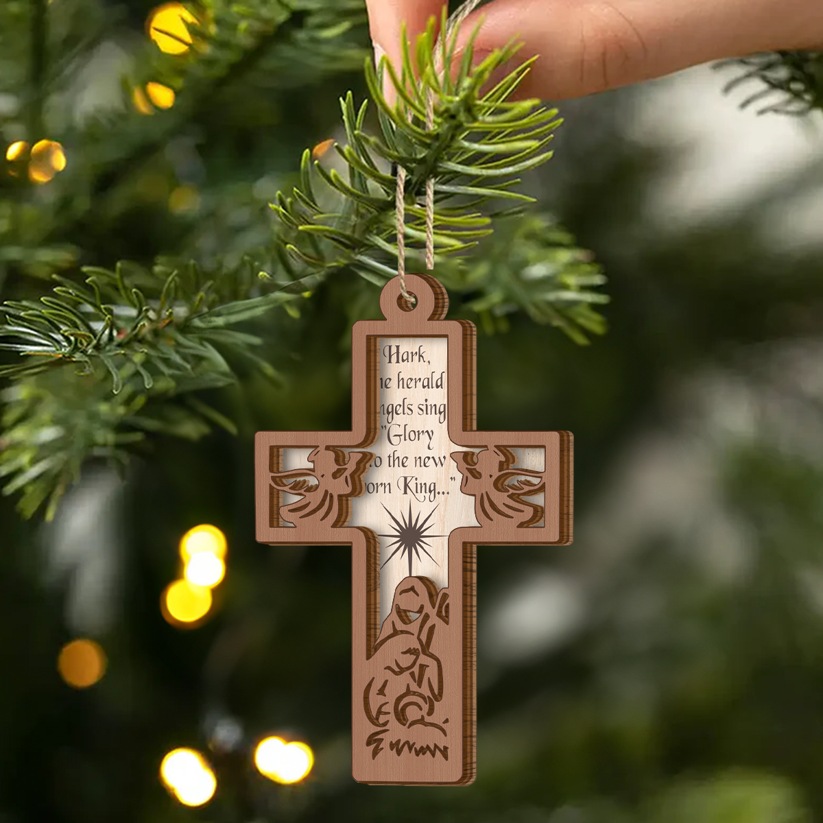 Prophecy Fulfilled - Personalized 2-Layered Wooden Ornament
