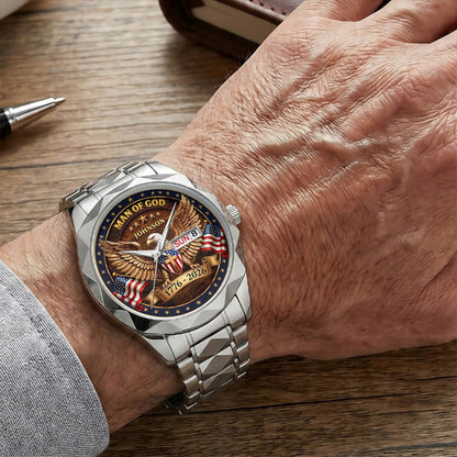 Man Of God - Personalized Men's Wrist Watch