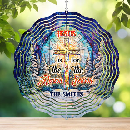 Jesus Is The Reason For The Season - Personalized Wind Spinners FCWISPLEHA2616T